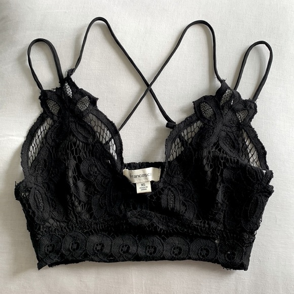 Francesca's Collections Other - Francesca’s Black Lace Bralette